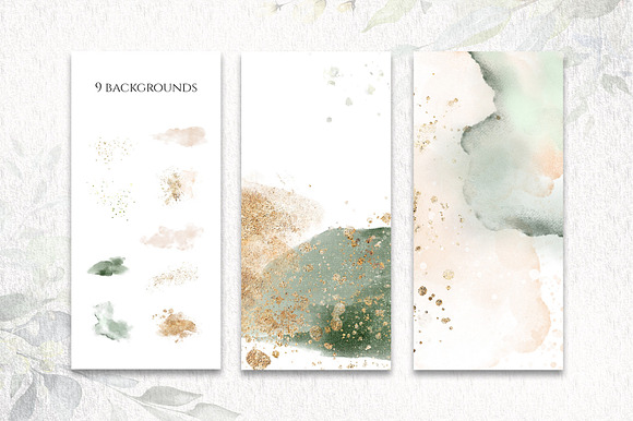 Herbal Watercolor collection in Illustrations - product preview 4