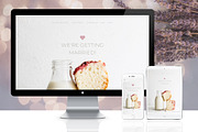 Bootstrap 4 Wedding Website Template