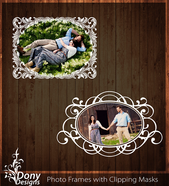 Photo Wedding Overlays Frame Set in Illustrations - product preview 1