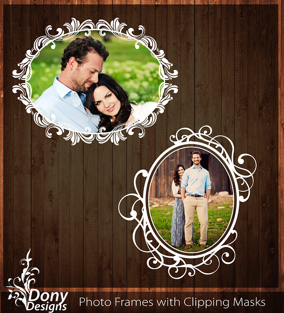 Photo Wedding Overlays Frame Set in Illustrations - product preview 2