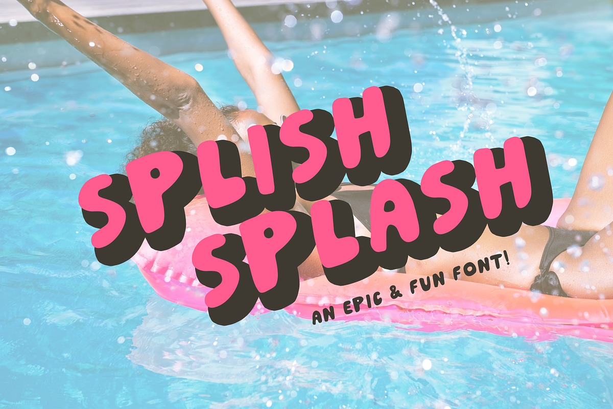 Splish Splash! | Playful Sans Serif in Display Fonts - product preview 8