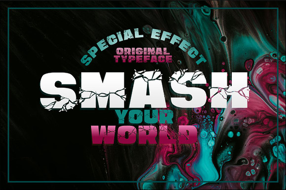 SMASH WALL in Display Fonts - product preview 4