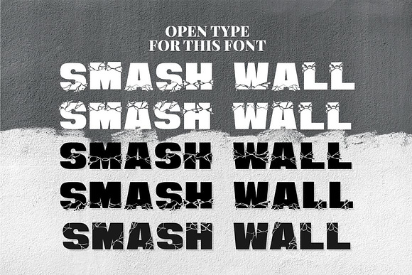 SMASH WALL in Display Fonts - product preview 8