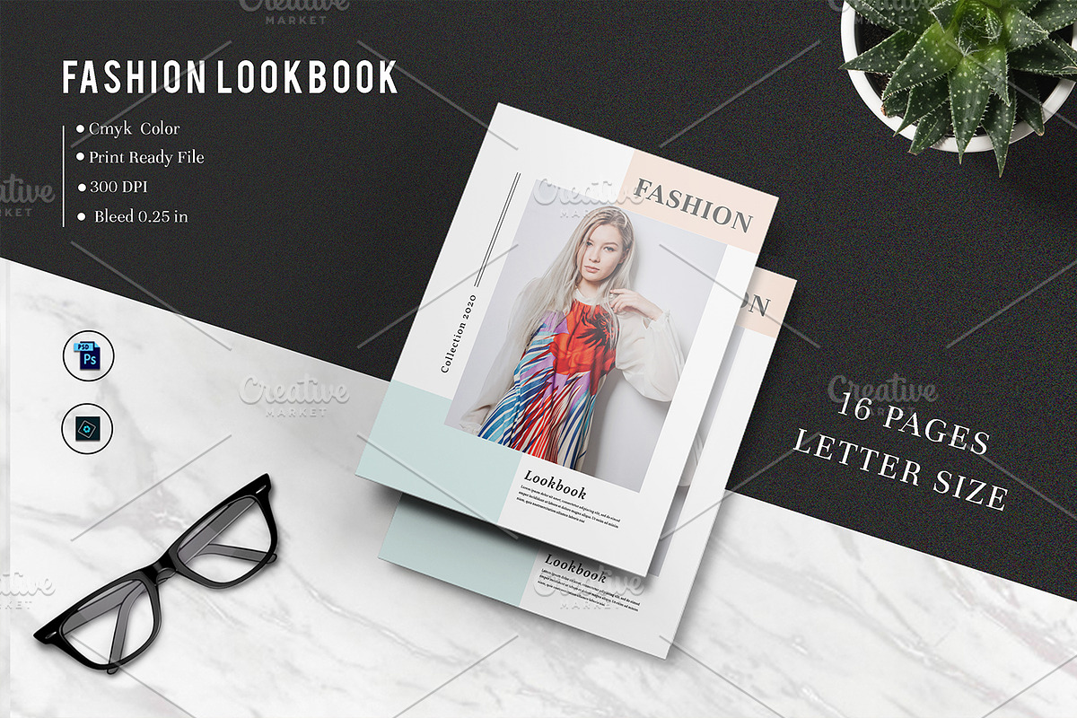Fashion Lookbook / Magazine v876 in Brochure Templates - product preview 8