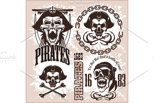Vintage Pirate Labels or Design