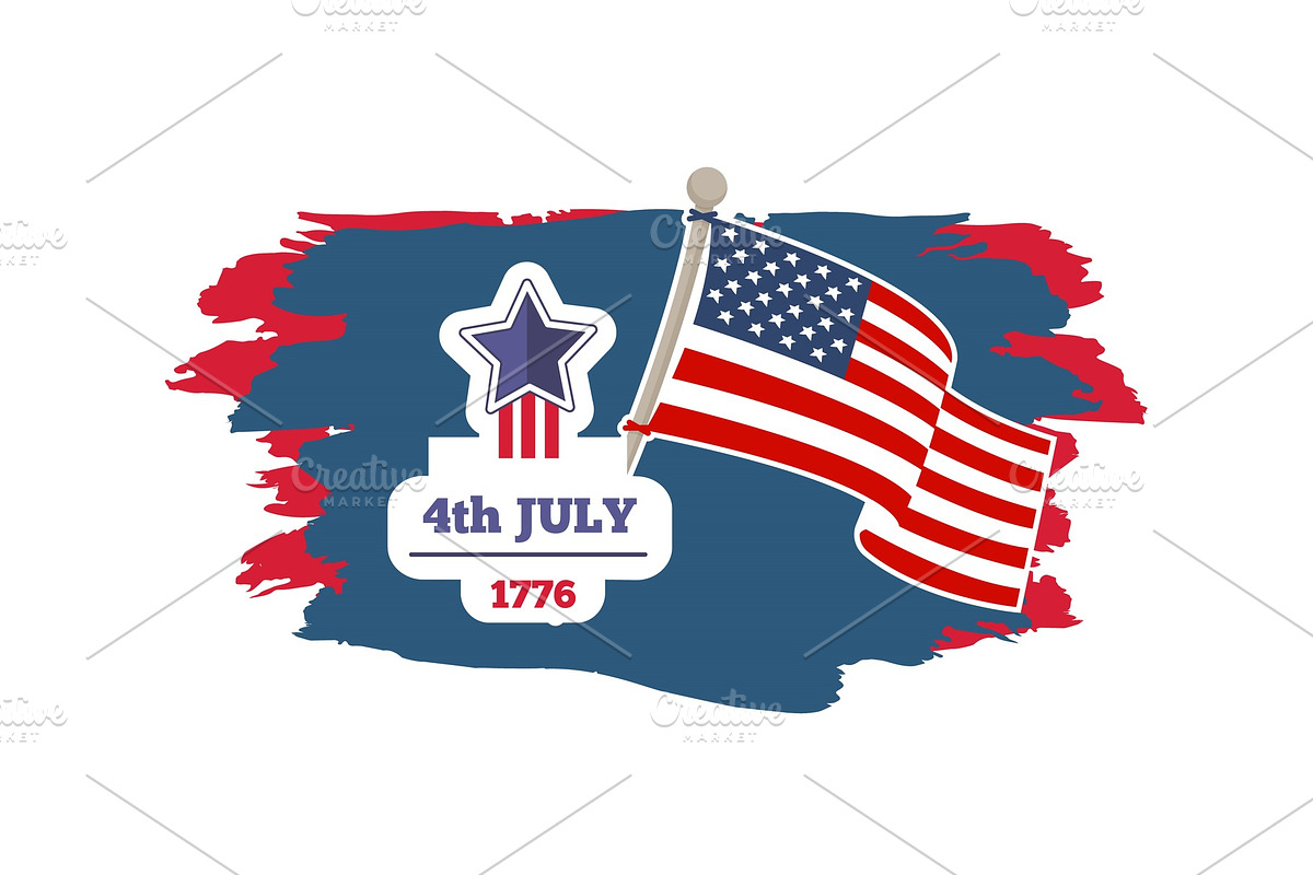 4th July Independence Day Vector in Objects - product preview 8