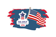 4th July Independence Day Vector