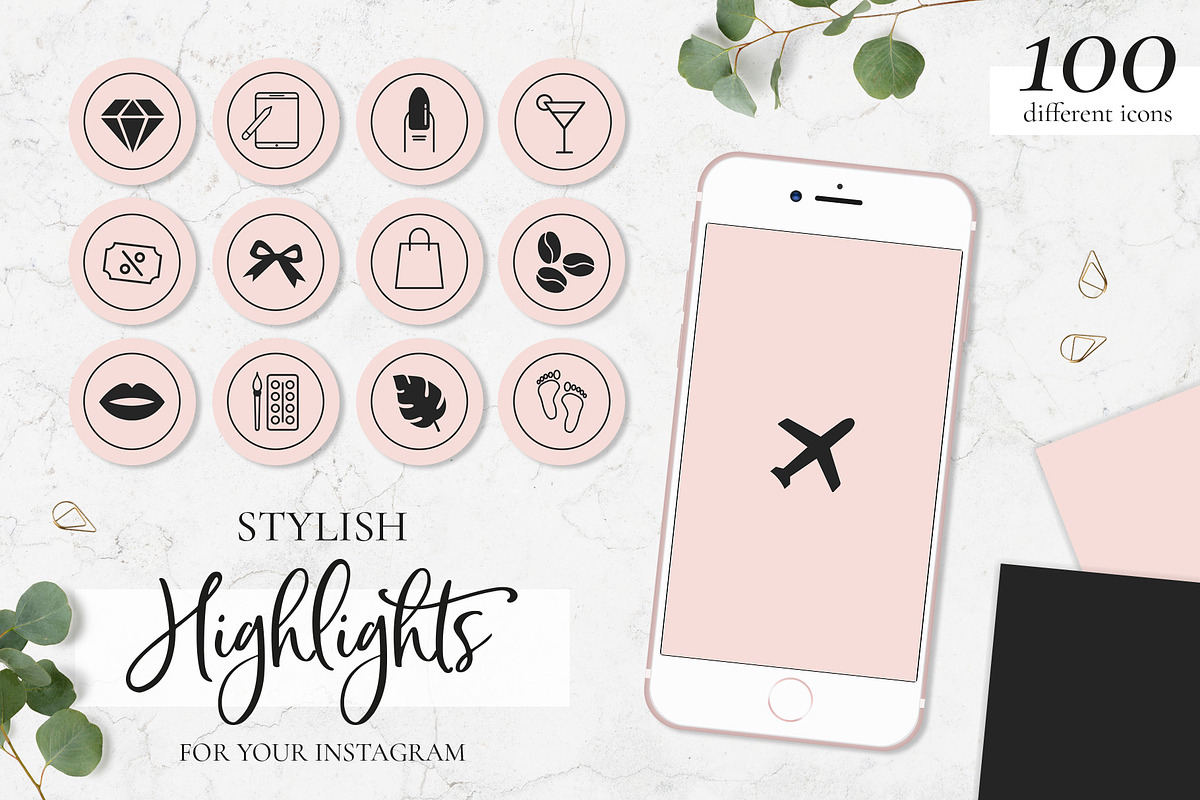 100 Instagram Story Highlight Icons in Instagram Templates - product preview 8
