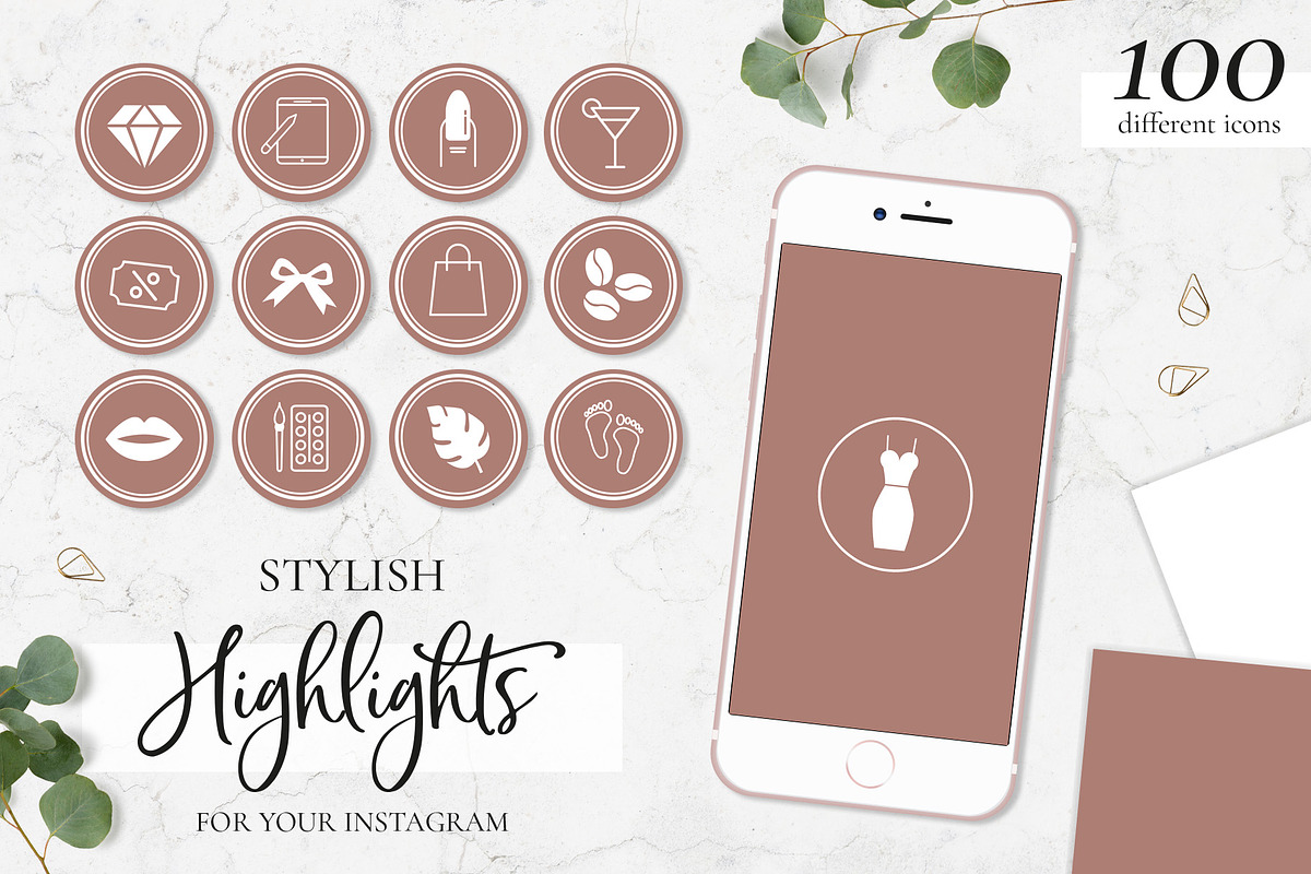 100 Instagram Story Highlights in Instagram Templates - product preview 8