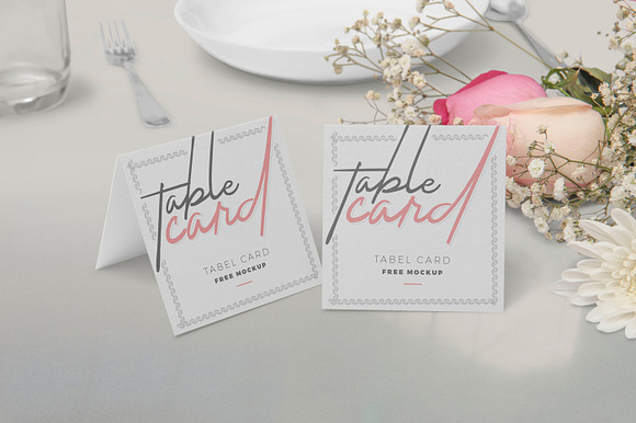 Table Card Mockups in Card Templates - product preview 1