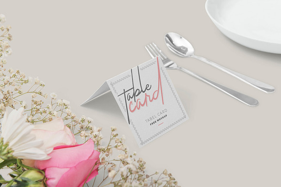 Table Card Mockups in Card Templates - product preview 3