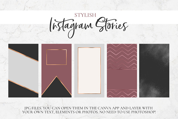 Instagram Stories. Backgrounds Pack. in Instagram Templates - product preview 1