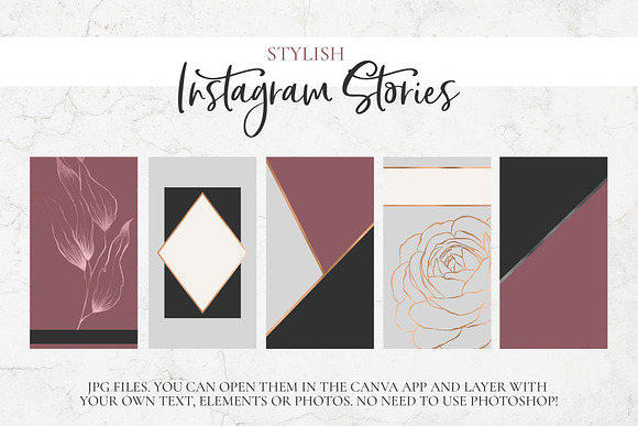 Instagram Stories. Backgrounds Pack. in Instagram Templates - product preview 2