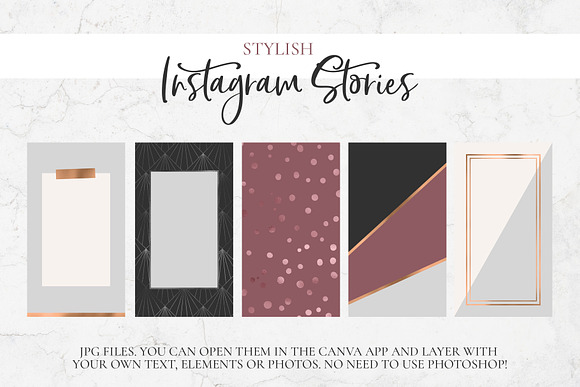 Instagram Stories. Backgrounds Pack. in Instagram Templates - product preview 4