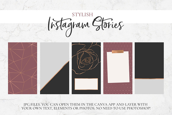 Instagram Stories. Backgrounds Pack. in Instagram Templates - product preview 5