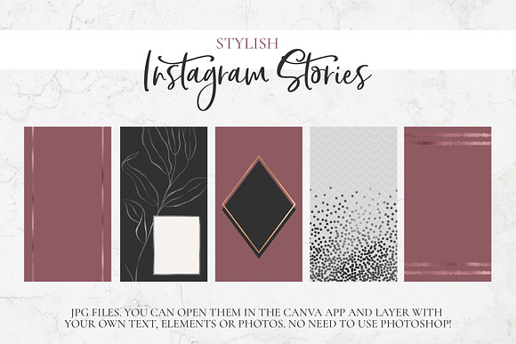 Instagram Stories. Backgrounds Pack. in Instagram Templates - product preview 6