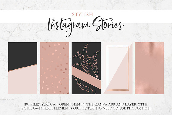 Instagram Stories. Backgrounds Pack. in Instagram Templates - product preview 1