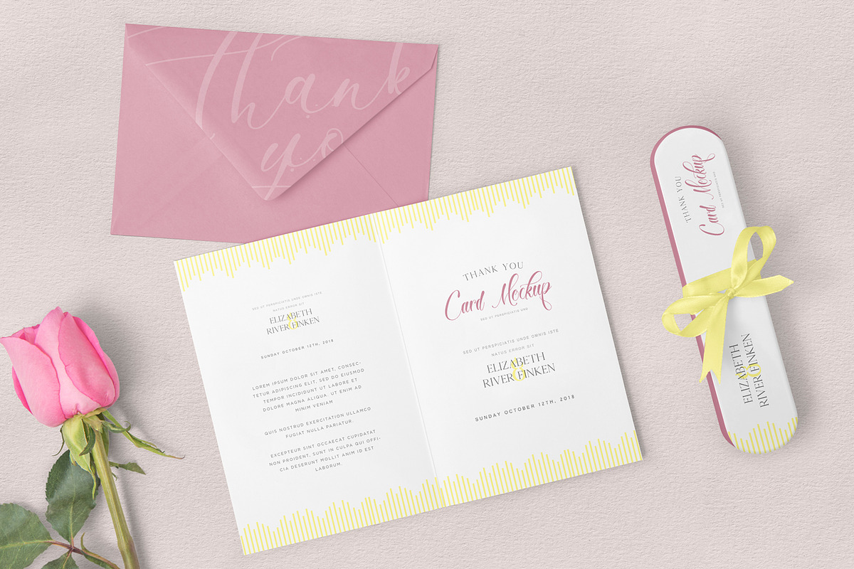 Greeting Card Mockups in Invitation Templates - product preview 8