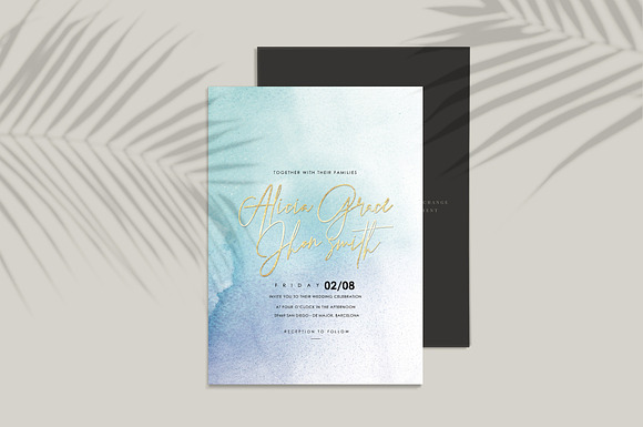 Blue Watercolor PNG Backgrounds in Textures - product preview 3