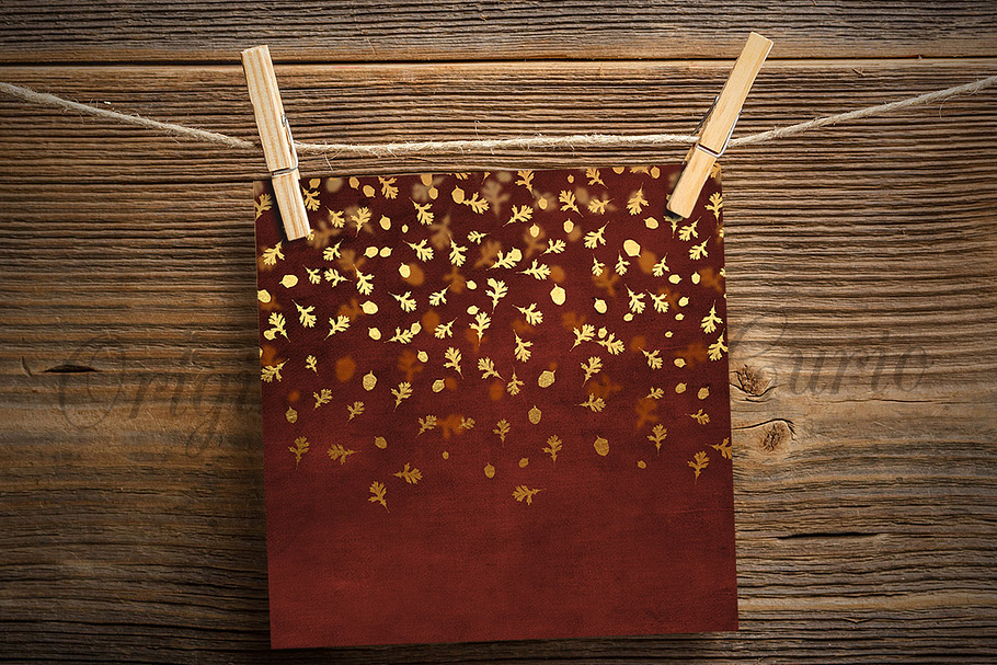 Gold Leaf Confetti Bokeh Backgrounds