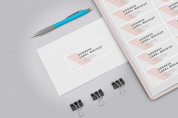 Wedding Address Label Mockups in Stationery Templates - product preview 1