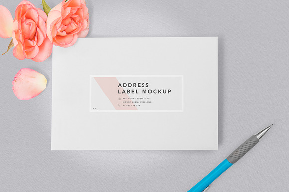 Wedding Address Label Mockups in Stationery Templates - product preview 2
