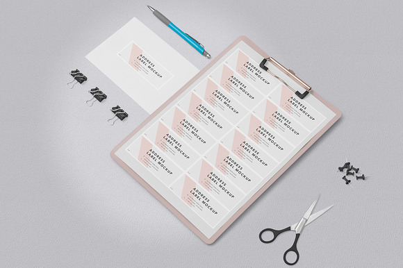 Wedding Address Label Mockups in Stationery Templates - product preview 3