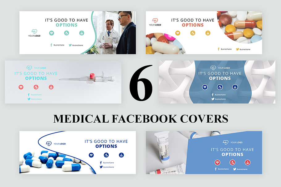 Medical Facebook Cover in Facebook Templates - product preview 8