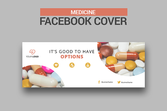 Medical Facebook Cover in Facebook Templates - product preview 2