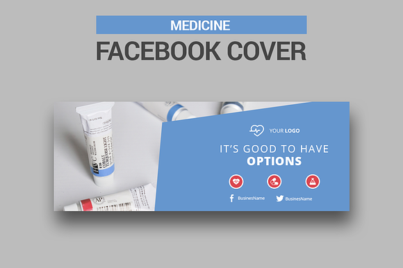 Medical Facebook Cover in Facebook Templates - product preview 3