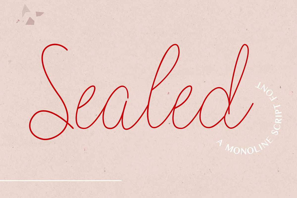 Sealed | Monoline Script in Script Fonts - product preview 8