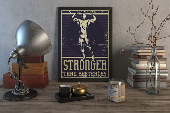 Bodybuilder Layered Font in Display Fonts - product preview 9