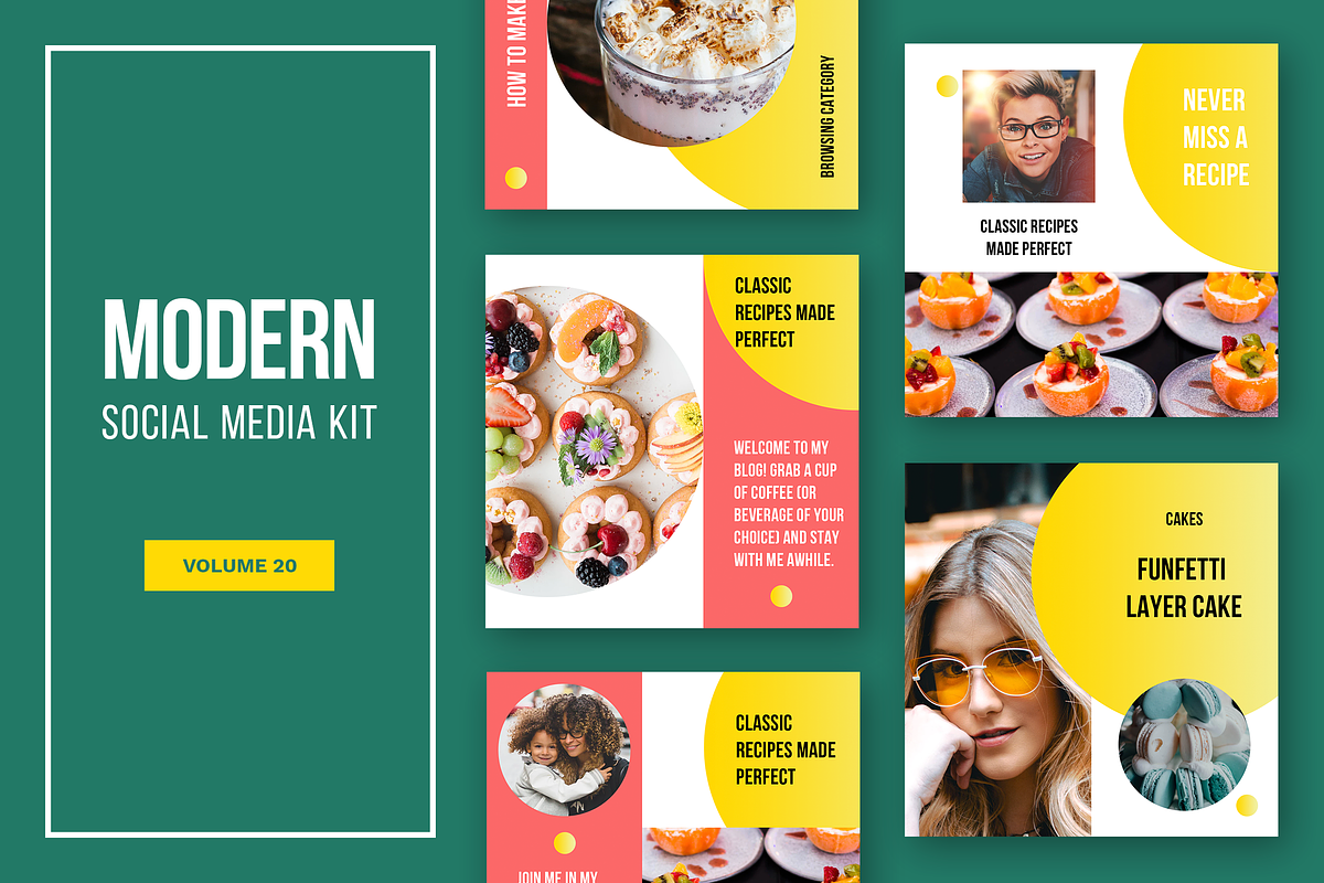 Modern Social Media Kit (Vol. 20) in Instagram Templates - product preview 8