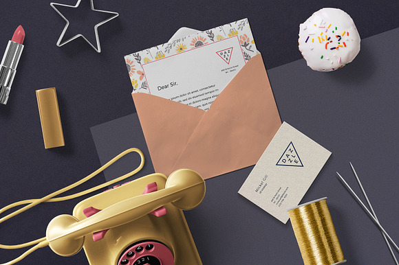 Greeting Card & Envelope Mockups in Scene Creator Mockups - product preview 3