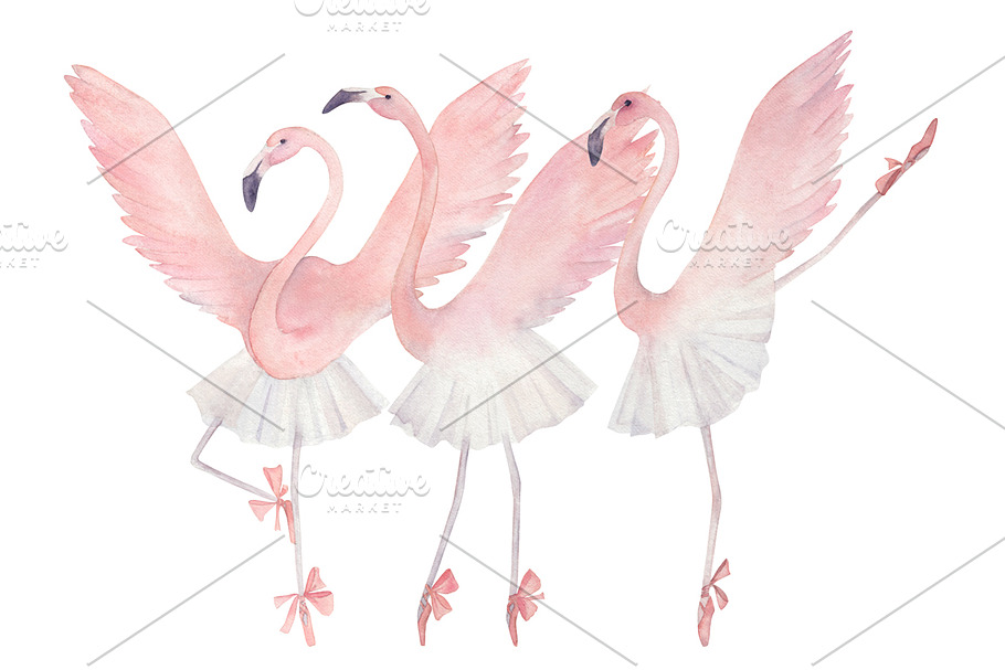 Flamingo Dancing Ballet in Objects - product preview 8