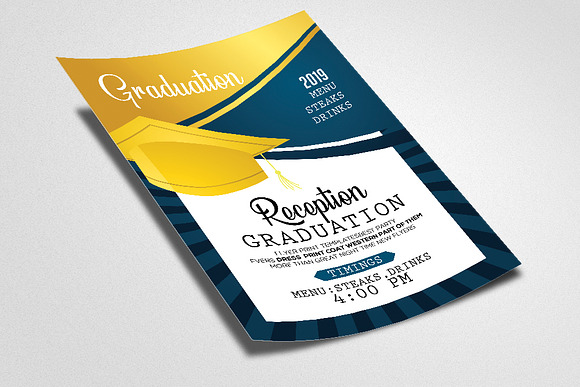 Graduation Flyer Template in Flyer Templates - product preview 1