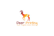 Deer Printing Logo Template