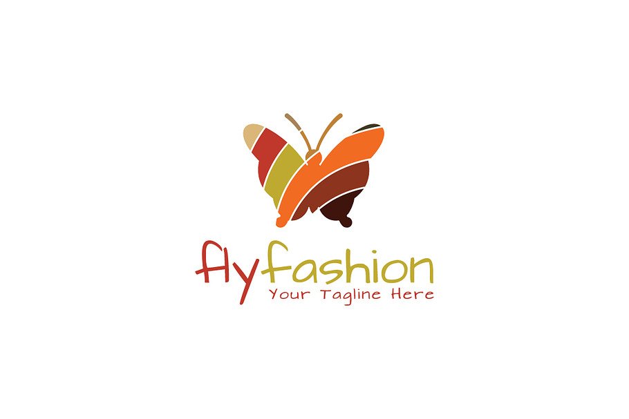 Fly Fashion Logo Template
