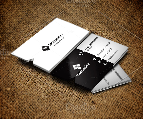 Intervative 11 Business Card in Business Card Templates - product preview 1