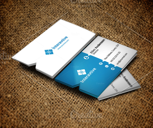 Intervative 11 Business Card in Business Card Templates - product preview 2