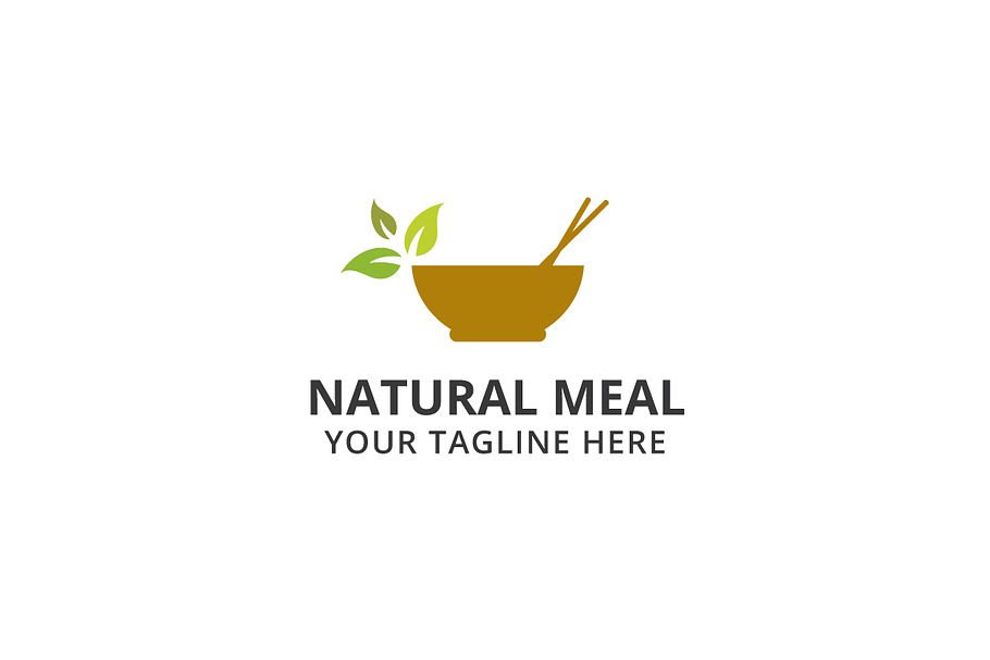 Natural Meal Logo Template in Logo Templates - product preview 8
