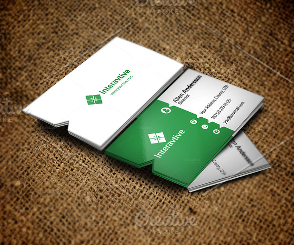 Intervative 11 Business Card in Business Card Templates - product preview 4