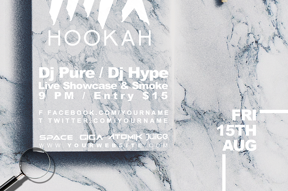 Mix Hookah | Smoke Flyer Template in Flyer Templates - product preview 9