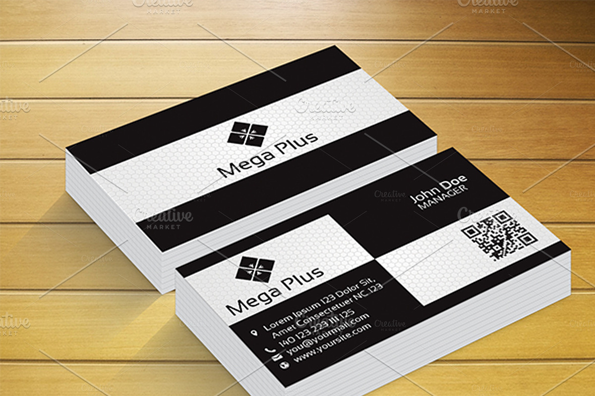 Mega Plus Business Card in Business Card Templates - product preview 8