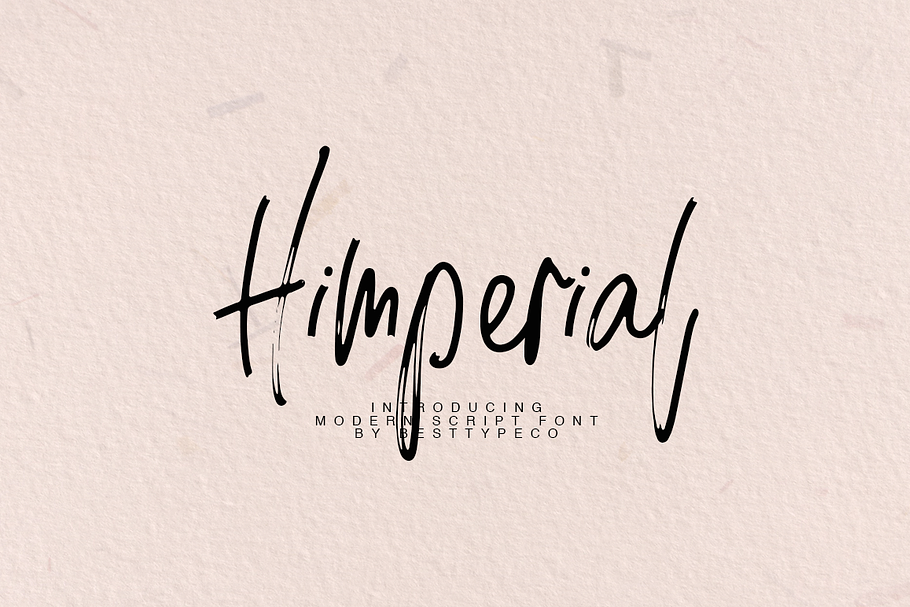 Himperial in Script Fonts - product preview 8