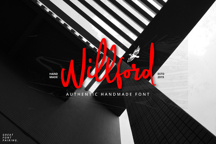 Willford Brush in Script Fonts - product preview 8