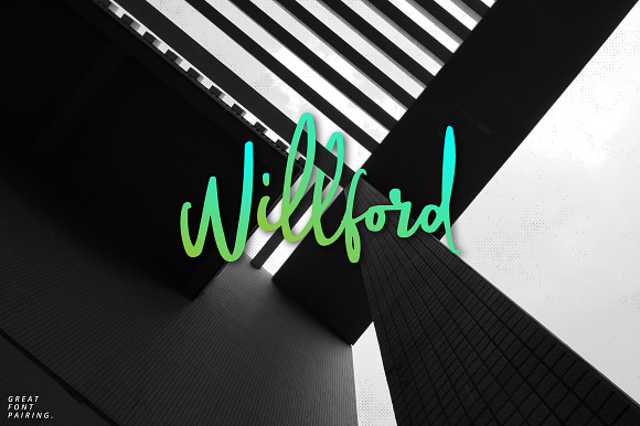 Willford Brush in Script Fonts - product preview 10