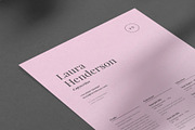 Laura | CV / resume template