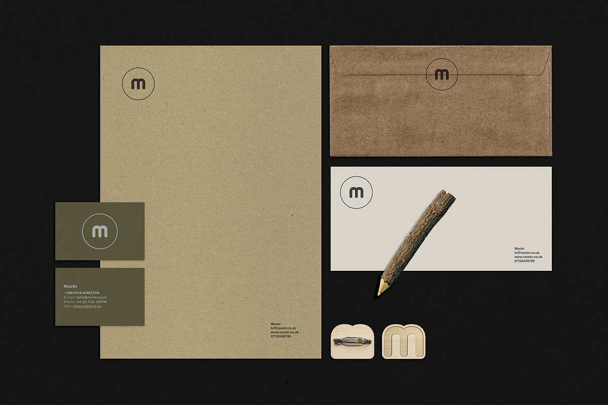 Natural Stationery Mockup Psd in Print Mockups - product preview 8