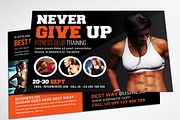 Fitness and GYM Post Card